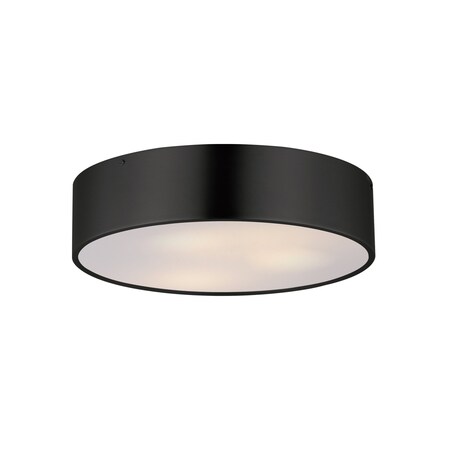 Maxim Lighting Tommy 16'' 3-Light Surface Mount, Black 10496WTBK